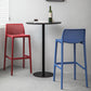 Nordic Style Bar-stool Plastic Counter Bar Stool with 4 Legs for Home