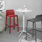 Nordic Style Bar-stool Plastic Counter Bar Stool with 4 Legs for Home