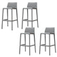 Nordic Style Bar-stool Plastic Counter Bar Stool with 4 Legs for Home