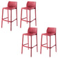 Nordic Style Bar-stool Plastic Counter Bar Stool with 4 Legs for Home