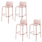 Nordic Style Bar-stool Plastic Counter Bar Stool with 4 Legs for Home