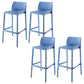 Nordic Style Bar-stool Plastic Counter Bar Stool with 4 Legs for Home