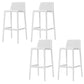 Nordic Style Bar-stool Plastic Counter Bar Stool with 4 Legs for Home