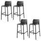 Nordic Style Bar-stool Plastic Counter Bar Stool with 4 Legs for Home