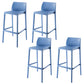Nordic Style Bar-stool Plastic Counter Bar Stool with 4 Legs for Home