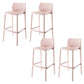 Nordic Style Bar-stool Plastic Counter Bar Stool with 4 Legs for Home