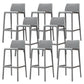 Nordic Style Bar-stool Plastic Counter Bar Stool with 4 Legs for Home