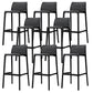 Nordic Style Bar-stool Plastic Counter Bar Stool with 4 Legs for Home