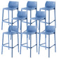 Nordic Style Bar-stool Plastic Counter Bar Stool with 4 Legs for Home