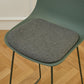 Scandinavian Low Back Bar Stool Plastic Stool with Metal Base