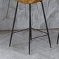 Contemporary Leather Counter Stool Armless Stool with Metal Legs