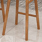 Industrial Counter High Stool Solid Wood Backless Bar Stool with 4 Legs