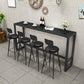 Contemporary Faux Leather Counter Stools Metal Bar Stools for Home Use