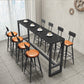 Contemporary Faux Leather Counter Stools Metal Bar Stools for Home Use