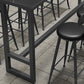 Contemporary Faux Leather Counter Stools Metal Bar Stools for Home Use