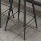 Contemporary Faux Leather Counter Stools Metal Bar Stools for Home Use