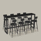 Contemporary Faux Leather Counter Stools Metal Bar Stools for Home Use