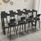 Contemporary Faux Leather Counter Stools Metal Bar Stools for Home Use