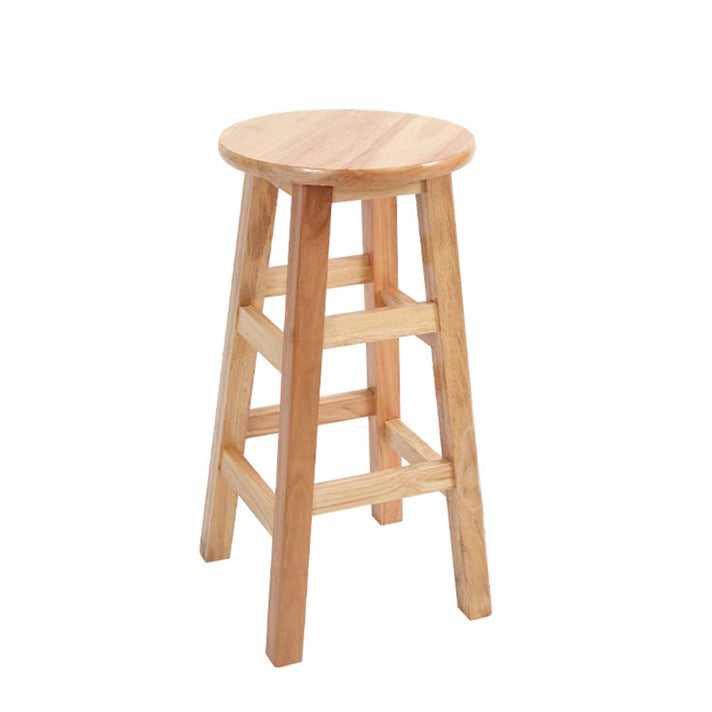 Tabouret de comptoir sans bras industriel en bois massif en bois massif arrière sans tabouret de bar avec 4 jambes