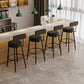 Modern Style Bar-stool Round Counter Bar Stool with Metal Legs for Kitchen Clearhalo 'Bar Furniture' 'Bar Stools' 'bar_stools' 'furn' 'furn_bar_stools' 'Furniture' 'Kitchen & Dining Furniture' 6153693