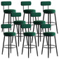 Modern Style Bar-stool Round Counter Bar Stool with Metal Legs for Kitchen Green 8 Piece Set Clearhalo 'Bar Furniture' 'Bar Stools' 'bar_stools' 'furn' 'furn_bar_stools' 'Furniture' 'Kitchen & Dining Furniture' 6153700