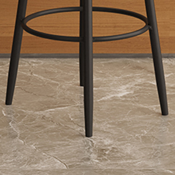 Modern Style Bar-stool Round Counter Bar Stool with Metal Legs for Kitchen Clearhalo 'Bar Furniture' 'Bar Stools' 'bar_stools' 'furn' 'furn_bar_stools' 'Furniture' 'Kitchen & Dining Furniture' 6153706