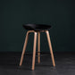 Glam Solid Wood Counter Height Stool Plastic Bar Stool Bar Stool
