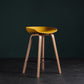 Glam Solid Wood Counter Height Stool Plastic Bar Stool Bar Stool