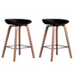 Glam Solid Wood Counter Height Stool Plastic Bar Stool Bar Stool