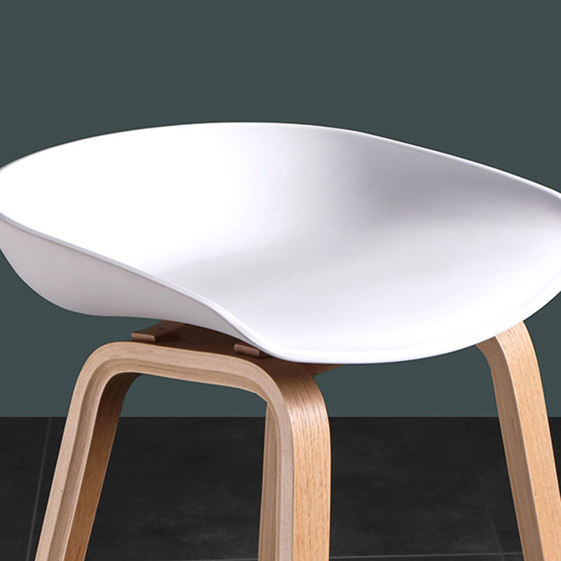 Glam Solid Wood Counter Height Stool Plastic Bar Stool Bar Stool