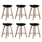 Glam Solid Wood Counter Height Stool Plastic Bar Stool Bar Stool