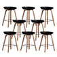 Glam Solid Wood Counter Height Stool Plastic Bar Stool Bar Stool