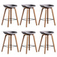 Glam Solid Wood Counter Height Stool Plastic Bar Stool Bar Stool