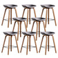 Glam Solid Wood Counter Height Stool Plastic Bar Stool Bar Stool