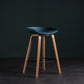 Glam Solid Wood Counter Height Stool Plastic Bar Stool Bar Stool