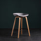 Glam Solid Wood Counter Height Stool Plastic Bar Stool Bar Stool