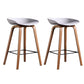 Glam Solid Wood Counter Height Stool Plastic Bar Stool Bar Stool
