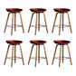 Glam Solid Wood Counter Height Stool Plastic Bar Stool Bar Stool