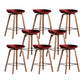 Glam Solid Wood Counter Height Stool Plastic Bar Stool Bar Stool