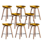 Glam Solid Wood Counter Height Stool Plastic Bar Stool Bar Stool