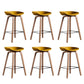Glam Solid Wood Counter Height Stool Plastic Bar Stool Bar Stool