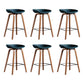 Glam Solid Wood Counter Height Stool Plastic Bar Stool Bar Stool