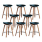 Glam Solid Wood Counter Height Stool Plastic Bar Stool Bar Stool