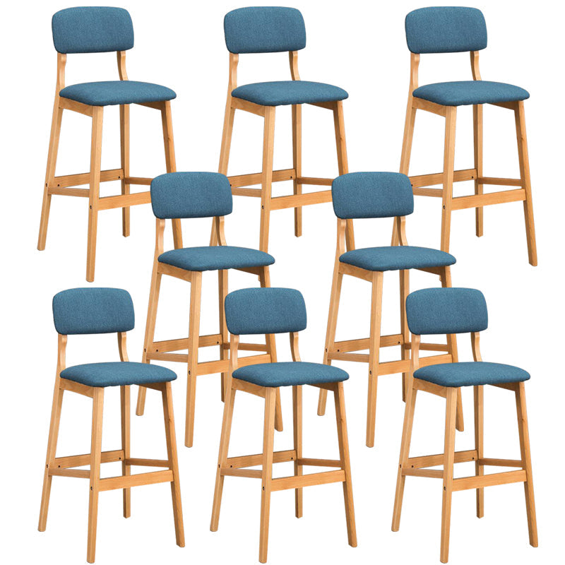 Tabouret de comptoir de siège carré de style de style industriel avec des jambes en bois