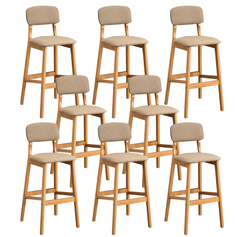 Tabouret de comptoir de siège carré de style de style industriel avec des jambes en bois