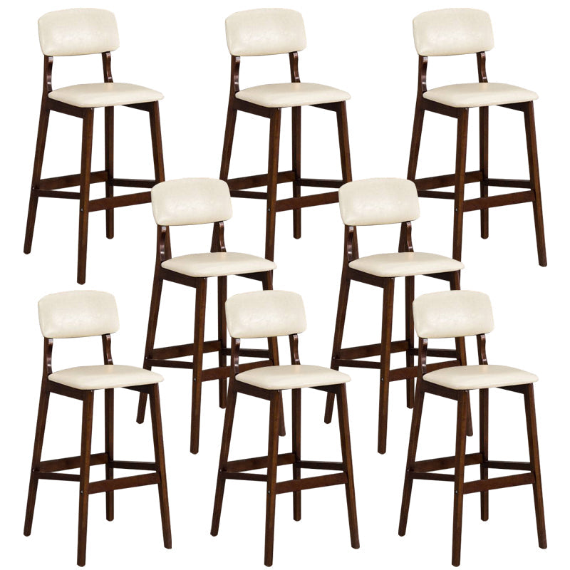 Tabouret de comptoir de siège carré de style de style industriel avec des jambes en bois