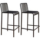 Industrial Low Back Counter Stool Metal Counter Stools for Home Use