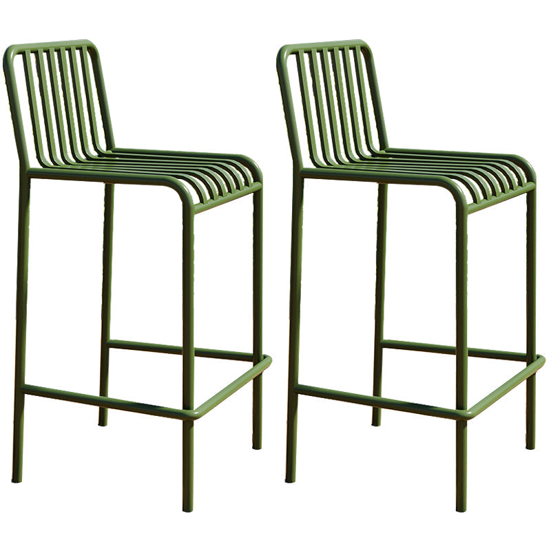 Industrial Low Back Counter Stool Metal Counter Stools for Home Use