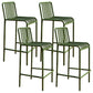 Industrial Low Back Counter Stool Metal Counter Stools for Home Use