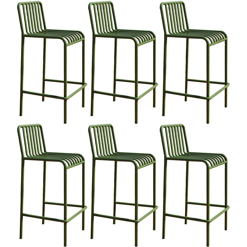 Industrial Low Back Counter Stool Metal Counter Stools for Home Use